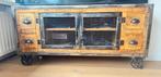 Industrial TV Cabinet – Like New (No Scratches), Ophalen, 100 tot 150 cm, 50 tot 100 cm, Zo goed als nieuw