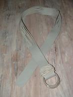 Bandolera licht grijze echt leren riem 100 cm, real leather