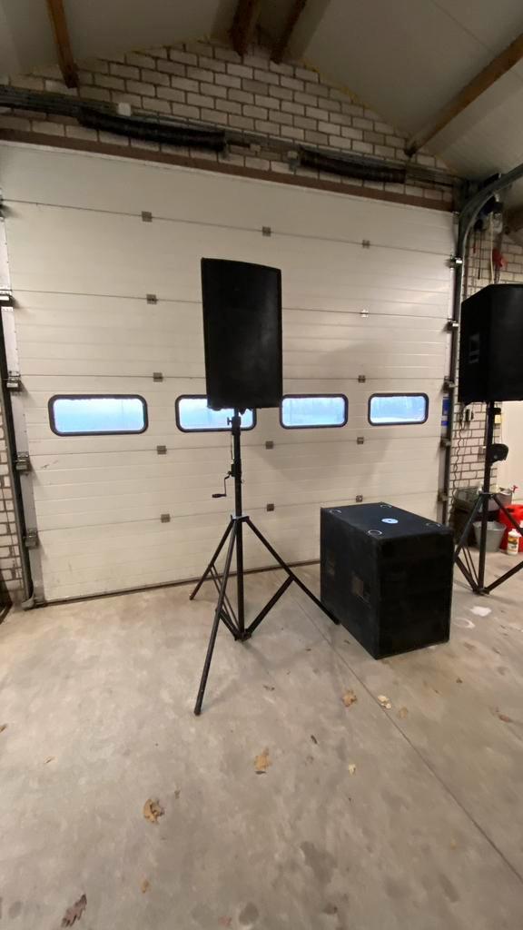 GM lem tourmaster set incl master audio versterker, Muziek en Instrumenten, Versterkers | Keyboard, Monitor en PA, Gebruikt, P.A.