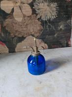 Blauw glazen verstuiver, Antiek en Kunst, Antiek | Glas en Kristal, Ophalen of Verzenden