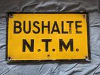 Oud bushalte bord NTM., Ophalen of Verzenden, Gebruikt, Trein, Overige typen