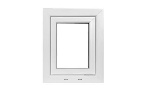 Kunststof Kozijn Draaikiep  B34 H50cm Wit, Doe-het-zelf en Verbouw, Kozijnen en Schuifpuien, Nieuw, Raamkozijn, Kunststof, Inclusief glas