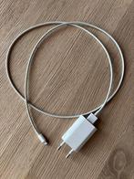iPhone USB lichtnetadapter en Lightning-naar-USB-kabel, Ophalen of Verzenden, Gebruikt, Apple iPhone