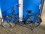 Zwarte klassieke en comfortabele omafiets incl. voordrager, Versnellingen, Ophalen, Overige merken, 53 tot 56 cm