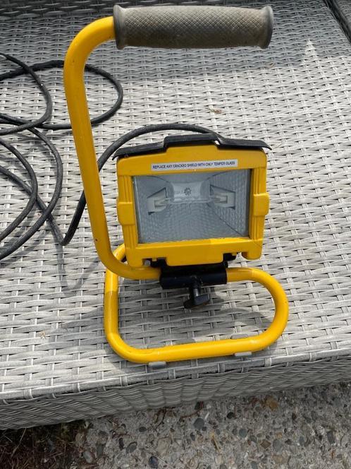 Bouwlamp / werklamp op standaard, Doe-het-zelf en Verbouw, Bouwverlichting, Zo goed als nieuw, Lamp, Ophalen of Verzenden