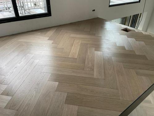 Dilegno Ostia Grijs Visgraat 16,20 m2, Doe-het-zelf en Verbouw, Hout en Planken, Nieuw, Plank, Eiken, Minder dan 200 cm, Minder dan 25 mm