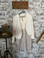 Steps Jurk met Jasje - Feestelijk, Kleding | Dames, Jurken, Beige, Maat 46/48 (XL) of groter, Ophalen of Verzenden, Zo goed als nieuw
