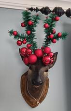 Kerst Reeënkop - Unieke Decoratie, Ophalen of Verzenden, Gebruikt