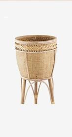 Light&Living-Bloempot-CARAZI-Ø34x81-Bruin-Bamboe-Webbing-, Overige materialen, Rond, Nieuw, Binnen