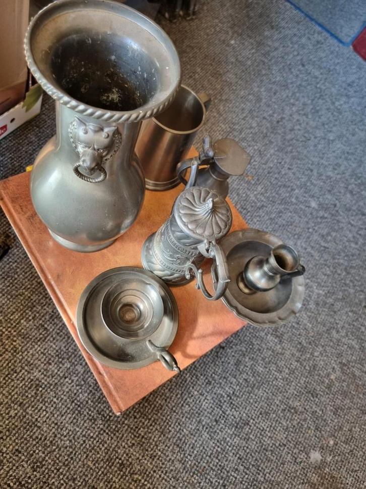 Vintage Tinnen Set, Antiek en Kunst, Antiek | Tin, Ophalen of Verzenden