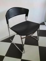 4 Assisa Italie design opstapelbare stoelen Paolo Favaretto, Ophalen, Zo goed als nieuw, Zwart, Vier