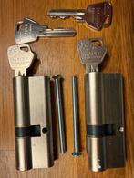 2 Mauer cilindersloten 30-45 met gelijke sleutels 🔑, Doe-het-zelf en Verbouw, Hang- en Sluitwerk, Ophalen of Verzenden, Gebruikt