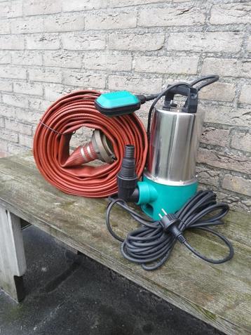 Dompelpomp 20m3 klokpomp bouwpomp + 8m brandslang pompset beschikbaar voor biedingen