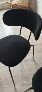 2 Zwarte design stoelen eetkamer stoelen, Huis en Inrichting, Stoelen, Ophalen, Zwart, Zo goed als nieuw, Metaal
