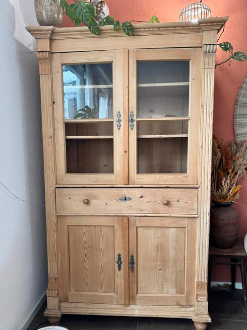 Echte oude grenen kast - buffetkast, Huis en Inrichting, Kasten | Buffetkasten, Gebruikt, 150 tot 200 cm, 100 tot 150 cm, 25 tot 50 cm