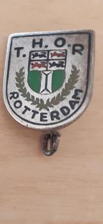 Geëmailleerde broche T.H.O.R., Rotterdam, korfbal vereniging, Verzamelen, Speldjes, Pins en Buttons, Sport, Speldje of Pin, Zo goed als nieuw