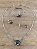 Perli zilveren vintage setje, Ophalen, Zilver, Overige typen, Met edelsteen