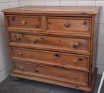 Massief houten ladekast grenen opknapper 5 lades 95x85x48cm, Gebruikt, 100 tot 150 cm, 5 laden of meer, Ophalen of Verzenden