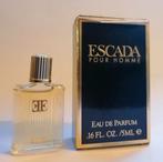 Escada Pour Homme - Vintage Miniatuur Parfum, Sieraden, Tassen en Uiterlijk, Uiterlijk | Parfum, Ophalen of Verzenden, Nieuw