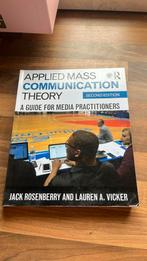 Applied mass communication theory, Boeken, Auto's | Boeken, Ophalen of Verzenden, Zo goed als nieuw