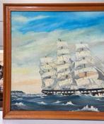 H W Hackett 1971 olieverf kunst Golden Fleece Merchant Schip, Antiek en Kunst, Kunst | Schilderijen | Klassiek, Ophalen of Verzenden