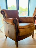 Vintage schapenleren fauteuil, Huis en Inrichting, Ophalen, Zo goed als nieuw, 75 tot 100 cm, 50 tot 75 cm