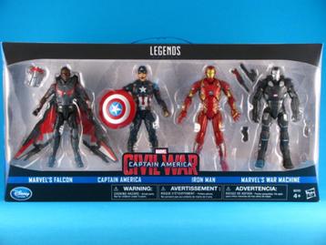 Marvel Legends 6" Captain America Civil War 4-Pack MIMB beschikbaar voor biedingen