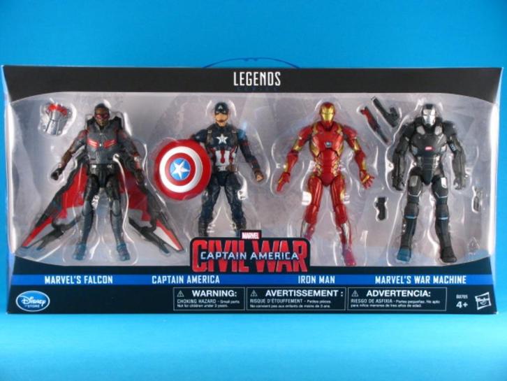 Marvel Legends 6" Captain America Civil War 4-Pack MIMB, Verzamelen, Film en Tv, Nieuw, Film, Actiefiguur of Pop, Ophalen of Verzenden