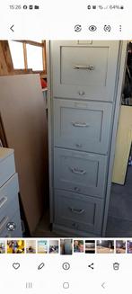 Oude, antieke archiefkast, Huis en Inrichting, Kasten | Roldeurkasten en Archiefkasten, Ophalen, Gebruikt, 25 tot 50 cm, Minder dan 100 cm