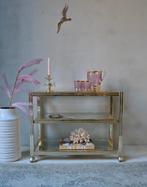 Bijzettafel TV Meubel Pierre Vandel Metaal en Glas, Huis en Inrichting, Tafels | Salontafels, Ophalen, Onbekend, Onbekend, Pierre Vandel