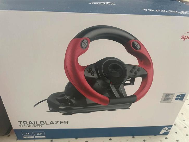 Trailblazer Racing Wheel SL-450500-BK, Spelcomputers en Games, Spelcomputers | Overige Accessoires, Zo goed als nieuw, Ophalen of Verzenden