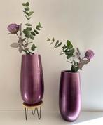Vazen met zijden bloemen, paars, Ophalen, Overige kleuren, Aardewerk of Porselein, Zo goed als nieuw