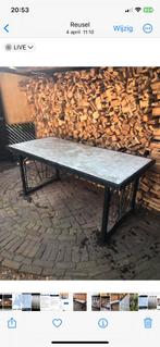 Tuintafel, Ophalen of Verzenden, Zo goed als nieuw, Rechthoekig, Hout