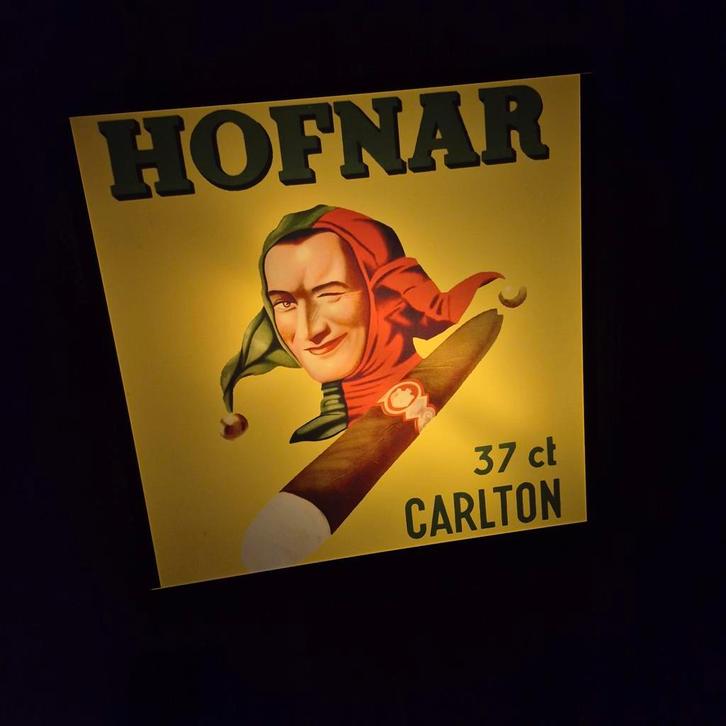Vintage Hofnar Carlton lichtreclame, Antiek en Kunst, Antiek | Wandborden en Tegels, Ophalen of Verzenden