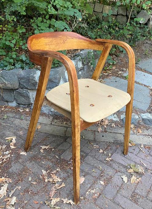 Houten leunstoel, Huis en Inrichting, Stoelen, Ophalen