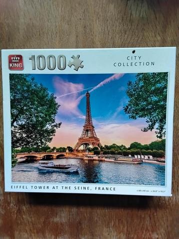 King Puzzel: Eiffeltoren, 1000 stukjes beschikbaar voor biedingen