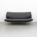 2x Leolux Tango 2-zits/192cm Bank Zwart Leer - Gepolijst, Niet ingevuld, Niet ingevuld, 125 cm of meer, Zo goed als nieuw