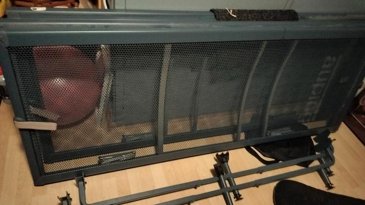 2x Auping Spiraalbodem 80x200 verstelbaar, Kinderen en Baby's, Traphekjes, Zo goed als nieuw, Overige typen, Metaal of IJzer, Ophalen