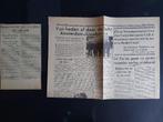 2 krantenknipsels over de Xema naar Lissabon uit 1940 (K1041, Verzamelen, Ophalen of Verzenden, Gebruikt, Boek of Tijdschrift