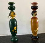 Twee houten poppenbeeldjes, Verzamelen, Ophalen of Verzenden, Dier