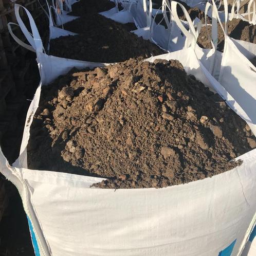 TE KOOP Steen-/puinkorrel in big bags of los, Tuin en Terras, Grind, Keien en Split, Gebruikt, Grijs, Overige materialen, Ophalen