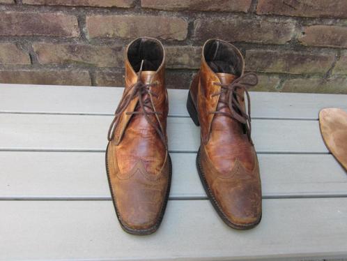 Van Lier schoenen 7,5 bruin, Kleding | Heren, Schoenen, Zo goed als nieuw, Bruin, Ophalen of Verzenden