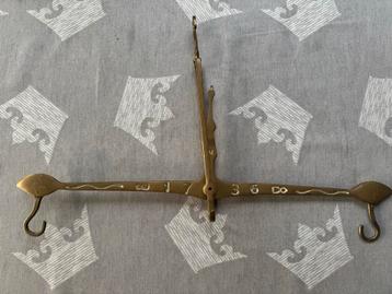 Antieke look Messing/Koperen Weegschaal Zonder Schalen beschikbaar voor biedingen