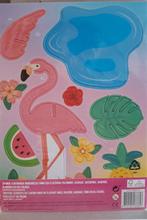 Bouwpakket met Flamingo, palmboom, ananas, waterpoel,, Hobby en Vrije tijd, Knutselen, P, P, Nieuw, Ophalen of Verzenden