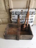 Oude houten timmermansbak ~ spijkerbak, Ophalen of Verzenden