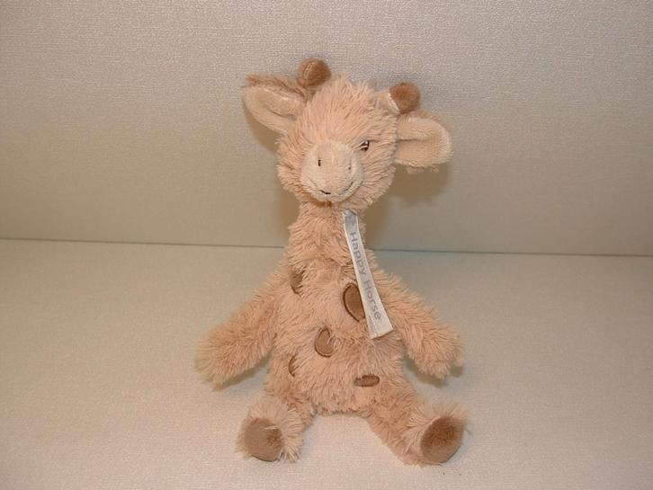 HAPPY HORSE GIRAFFE GUS NR1 ZACHTE LANGHARIGE WARRIGE, Kinderen en Baby's, Speelgoed | Knuffels en Pluche, Nieuw, Overige typen