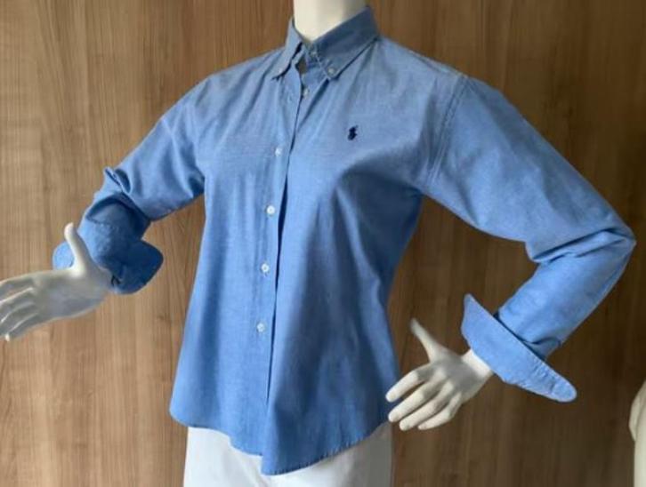 Blouse mt. M/L van Ralph Lauren 100% katoen, Kleding | Dames, Blouses en Tunieken, Zo goed als nieuw, Maat 38/40 (M), Blauw, Ophalen of Verzenden