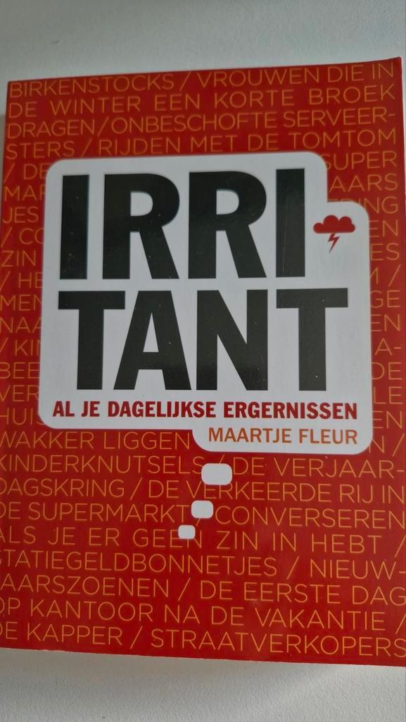 Irritant - Maartje Fleur - Dagelijkse Ergernissen, Boeken, Humor, Gelezen, Anekdotes en Observaties, Ophalen of Verzenden