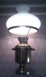 Mooie oude messing scheepslamp bijna antiek voor €125,00, Ophalen, Zo goed als nieuw, Glas, Scheepvaart