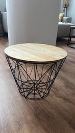 Bijzettafel met opberg ruimte, Minder dan 45 cm, Minder dan 55 cm, Gebruikt, Rond